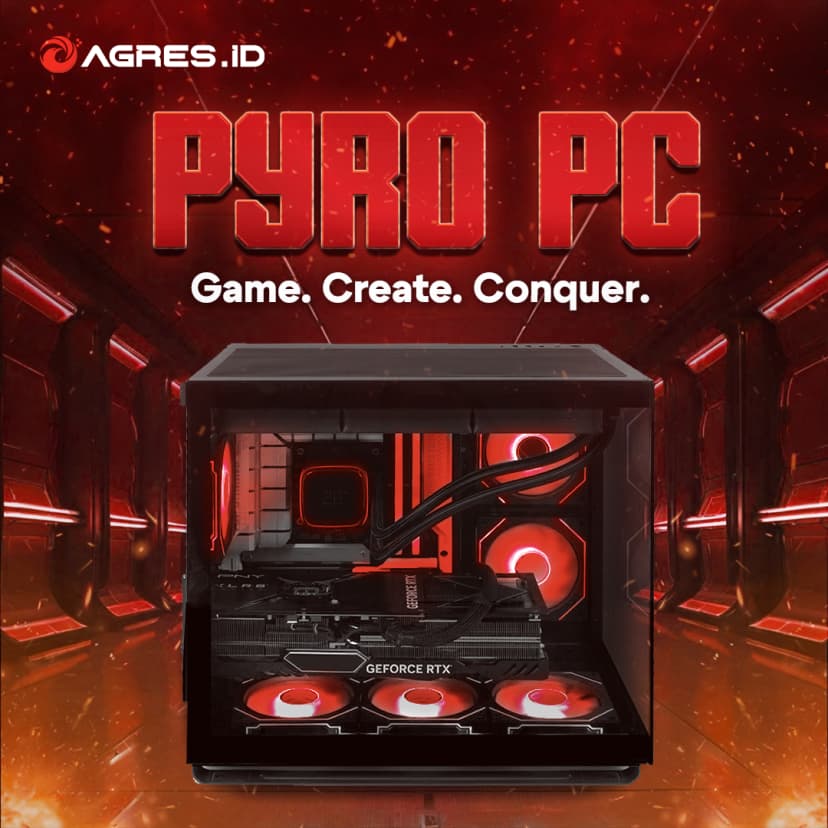 AGRES PYRO PC RYZEN 7 9700X RTX 5070 12GB/ 32GB 1TB WIFI + BT RAKITAN PC GAMING
