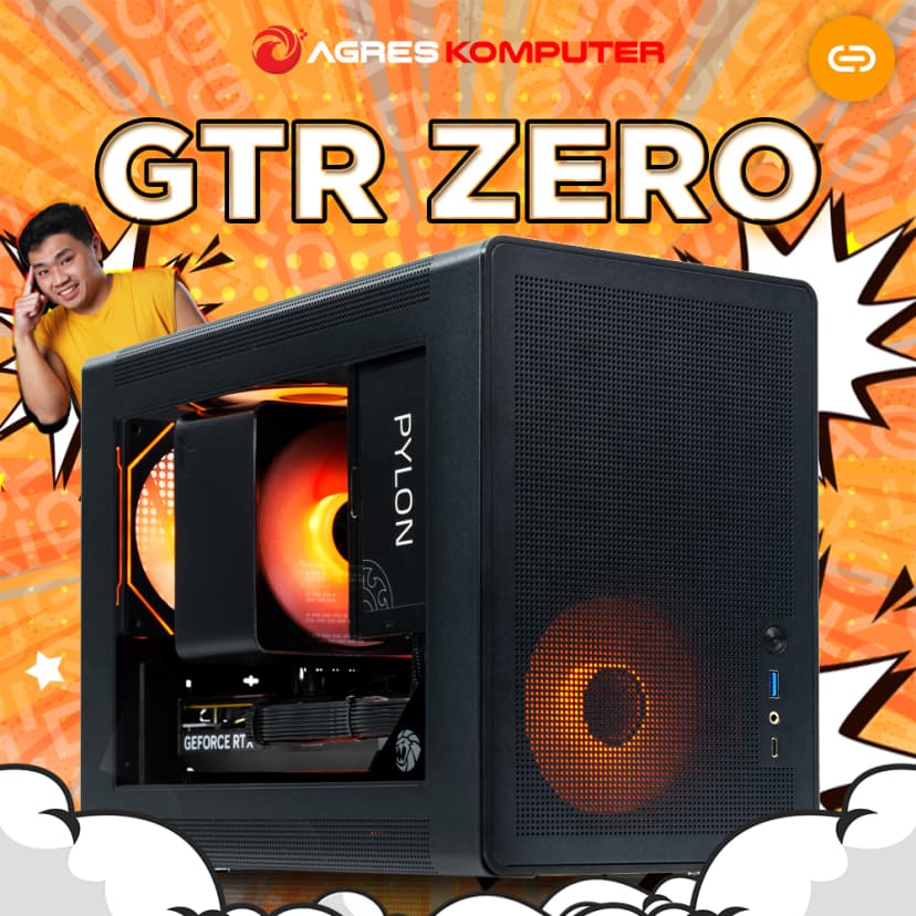 AGRES X GTID GTR ZERO RYZEN 7 5700X RTX 5060 8GB/ 32GB 1TB RAKITAN PC GAMING