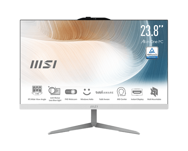 MSI AIO MODERN I5 1235 8GB 512GB W11+OHS 23.8FHD IPS WHT -AM242.1647
