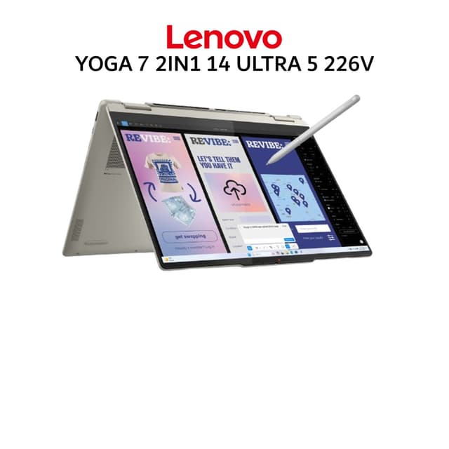 LENOVO YOGA 7 2IN1 14 ULTRA 5 226V 16GB 512GB W11+OHS 14.0WUXGA OLED PEN 3Y PREM+3ADP SEASHELL -3UID