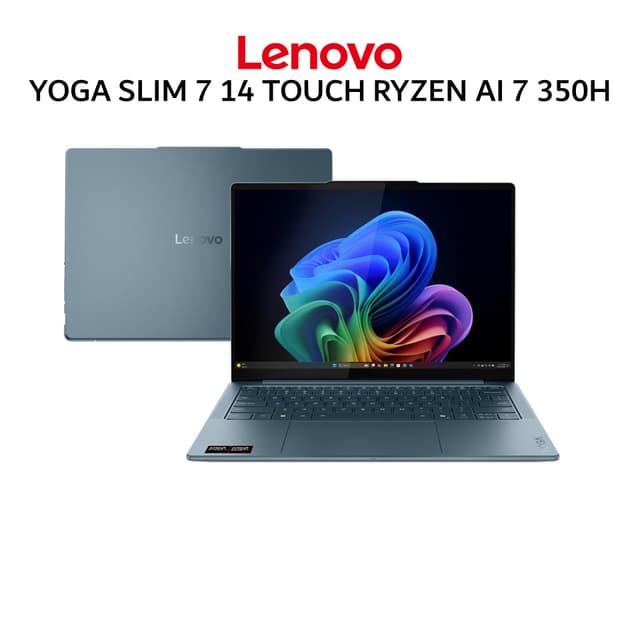 LENOVO YOGA SLIM 7 14 TOUCH RYZEN AI 7 350H 32GB 1TB W11+OHS+M365B 14.0 2.8K OLED 120HZ 3Y PREM+3ADP TEAL -37ID