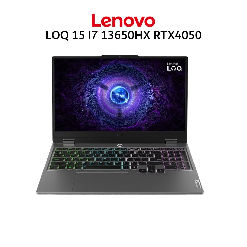 LENOVO LOQ 15 I7 13650HX RTX4050 6GB/ 12GB 512GB W11+OHS+M365B 15.6FHD 144HZ 100SRGB 4ZRGB 2Y PREM+2ADP GRY -6PID