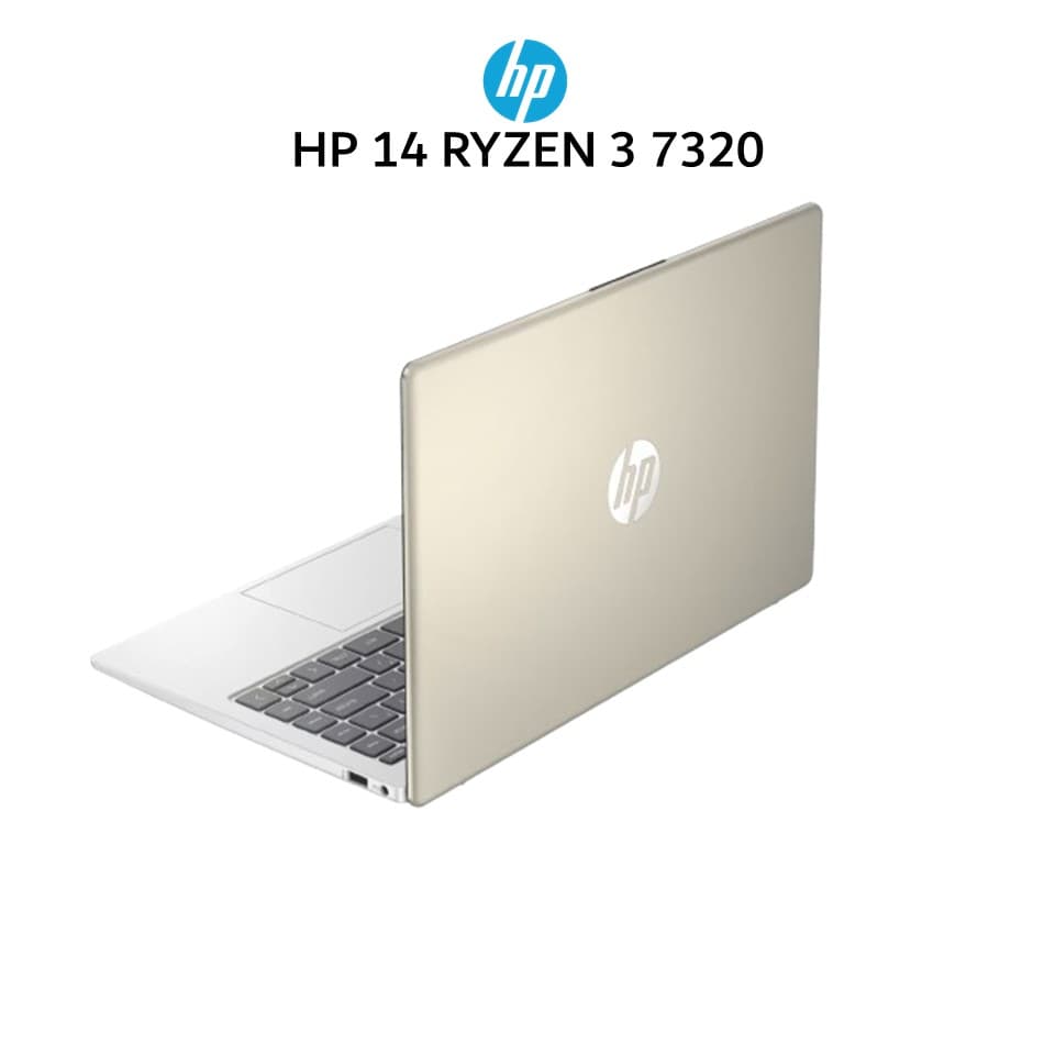 HP 14 RYZEN 3 7320 8GB 512GB W11+OHS+M365B 14.0FHD IPS BLIT COPILOT GLD -EM0321AU