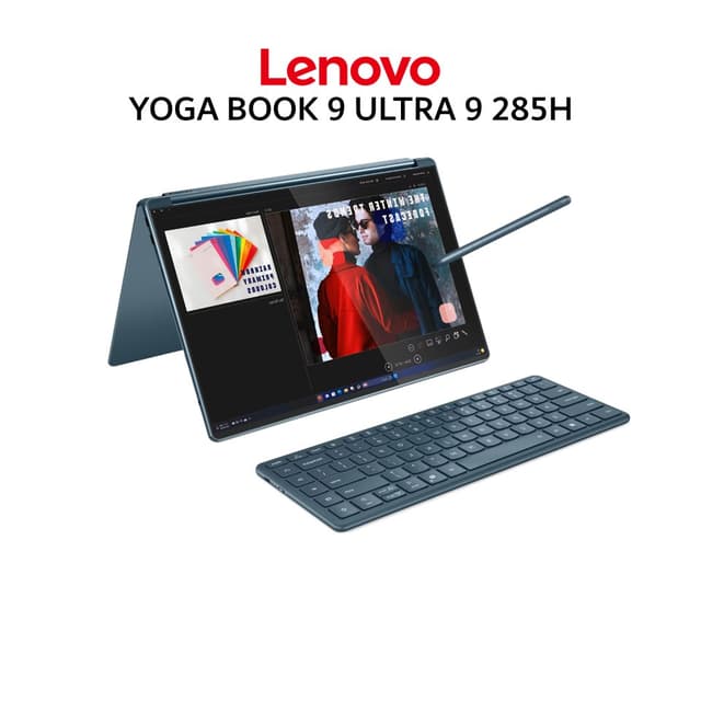 LENOVO YOGA BOOK 9 ULTRA 9 285H 32GB 1TB W11+OHS+M365 2 X 14.0 2.8K WQXGA+ OLED 120HZ (BOX KB+MOU+SLE) 3Y+3ADP TIDAL TEAL -25ID