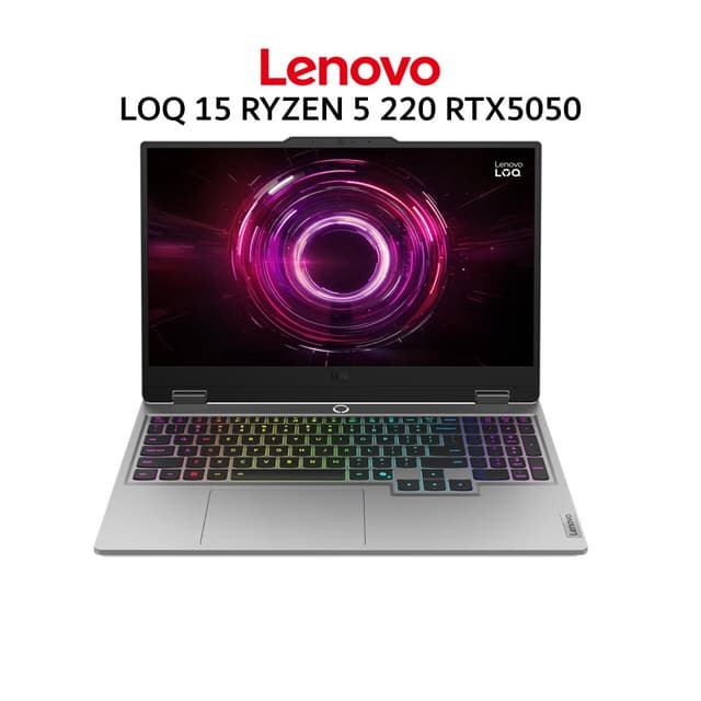LENOVO LOQ 15 RYZEN 5 220 RTX5050 8GB/ 16GB 512GB W11+OHS+M365B 15.6FHD 144HZ 100SRGB 24ZRGB 2Y+2ADP GRY -73ID