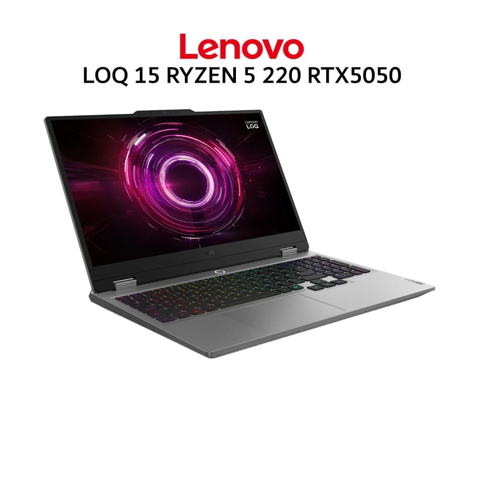 LENOVO LOQ 15 RYZEN 5 220 RTX5050 8GB/ 16GB 512GB W11+OHS+M365B 15.6FHD 144HZ 100SRGB 24ZRGB 2Y+2ADP GRY -73ID