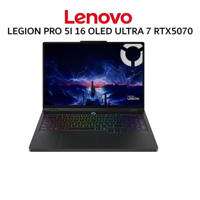 LENOVO LEGION PRO 5I 16 OLED ULTRA 7 255HX RTX5070 8GB/ 32GB 1TB W11+OHS+M365B 16.0WQXGA 165HZ 3Y+3ADP -39ID