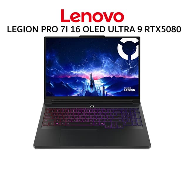 LENOVO LEGION PRO 7I 16 OLED ULTRA 9 275HX RTX5080 16GB/ 32GB 1TB W11+OHS+M365B 16.0WQXGA 240HZ PKRGB 3Y+3ADP -8YID
