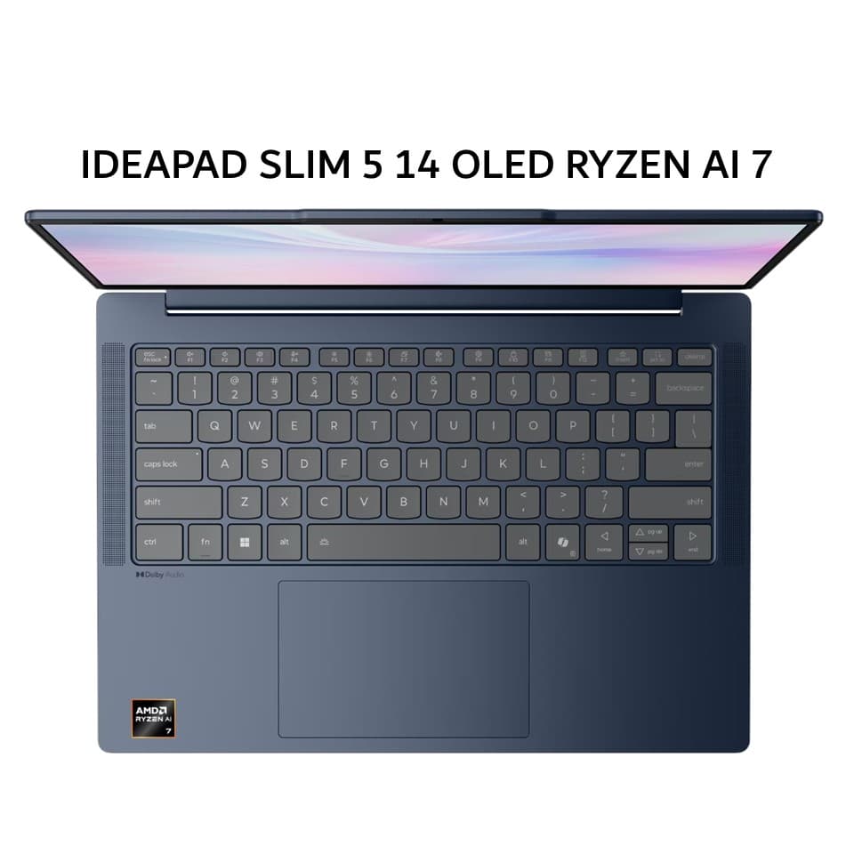 LENOVO IDEAPAD SLIM 5 14 OLED RYZEN AI 7 350 16GB 512GB W11+OHS+M365B 14.0WUXGA 2Y PREM+2ADP BLU -B1ID