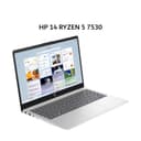 HP 14 RYZEN 5 7530 8GB 512GB W11+OHS+M365B 14.0FHD IPS BLIT 2Y SLV -EM0530AU - Image 1