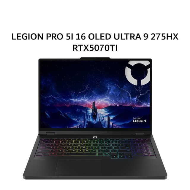 LENOVO LEGION PRO 5I 16 OLED ULTRA 9 275HX RTX5070TI 12GB/ 32GB 1TB W11+OHS+M365B 16.0WQXGA 240HZ 24ZRGB 3Y+3ADP BLK -1LID