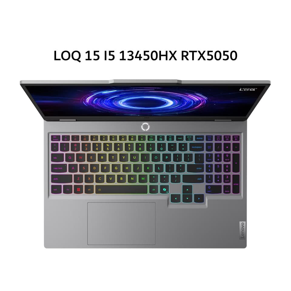 LENOVO LOQ 15 I5 13450HX RTX5050 8GB/ 12GB 512GB W11+OHS+M365B 15.6FHD 144HZ 100SRGB 24RGB 2Y PREM+2ADP GRY -52ID