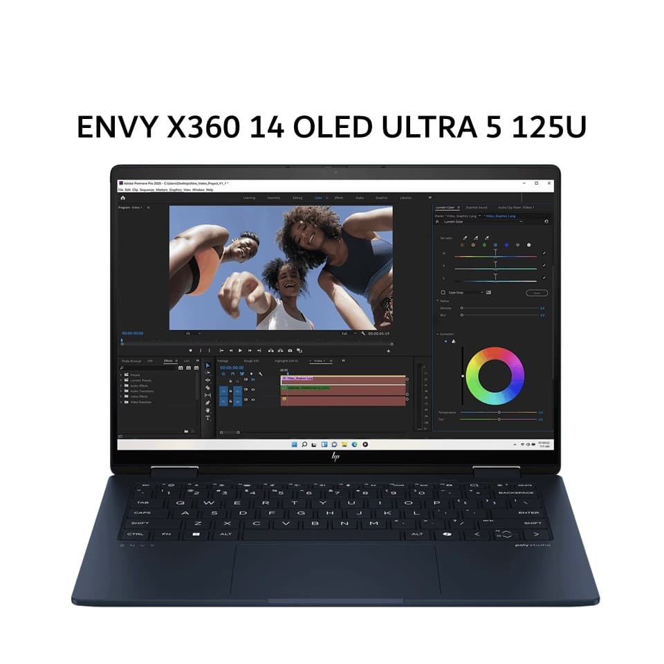 HP ENVY X360 14 OLED ULTRA 5 125U 16GB 512GB W11+OHS 14.0 2.8K 120HZ BLIT PEN 2Y+2ADP 2IN1 EVO BLU -FC0666TU
