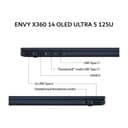 HP ENVY X360 14 OLED ULTRA 5 125U 16GB 512GB W11+OHS 14.0 2.8K 120HZ BLIT PEN 2Y+2ADP 2IN1 EVO BLU -FC0666TU - Image 3