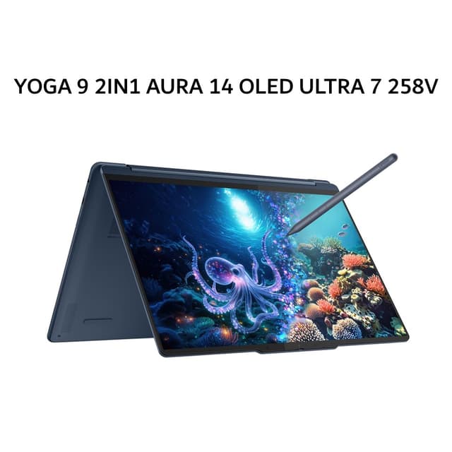 LENOVO YOGA 9 2IN1 AURA EDITION 14 ULTRA 7 258V 32GB 1TB W11+OHS+M365B 14.0 4K OLED PEN 3Y PREM+3ADP BLU -49ID