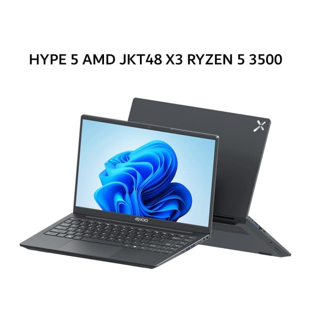 AXIOO HYPE 5 AMD JKT48 X3 RYZEN 5 3500 8GB 256GB W11 14.0FHD IPS BLIT HDMI GRY