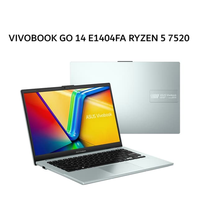 ASUS VIVOBOOK GO 14 E1404FA RYZEN 5 7520 8GB 512GB W11+OHS+M365B 14.0FHD VIPS GREEN GRY -VIPS5852M