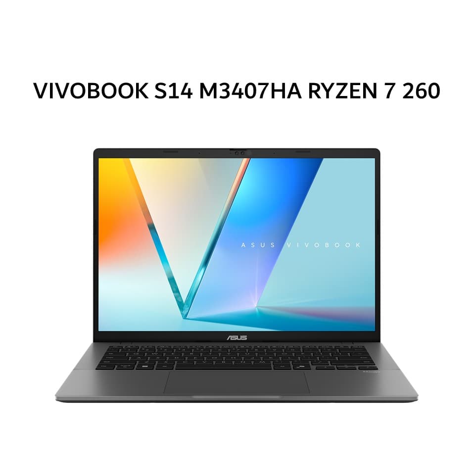 ASUS VIVOBOOK S14 M3407HA RYZEN 7 260 16GB 1TB W11+OHS+M365B 14.0WUXGA GRY -VIPS7111M