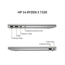 HP 14 RYZEN 3 7320 8GB 512GB W11+OHS+M365B 14.0FHD IPS BLIT COPILOT SLV -EM0320AU - Image 2