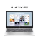 HP 14 RYZEN 5 7530 8GB 512GB W11+OHS+M365B 14.0FHD IPS BLIT 2Y GLD -EM0531AU - Image 1