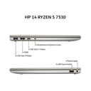 HP 14 RYZEN 5 7530 8GB 512GB W11+OHS+M365B 14.0FHD IPS BLIT 2Y GLD -EM0531AU - Image 3