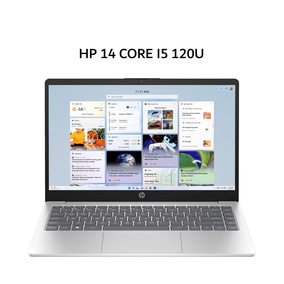HP 14 CORE I5 120U 8GB 512GB W11+OHS+M365B 14.0FHD COPILOT SLV -EP1177TU