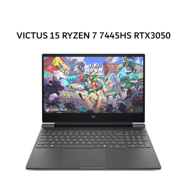 HP VICTUS 15 RYZEN 7 7445HS RTX3050 6GB/ 16GB 512GB W11+OHS+M365B 15.6FHD 144HZ 2Y+2ADP BLK -FB3744AX