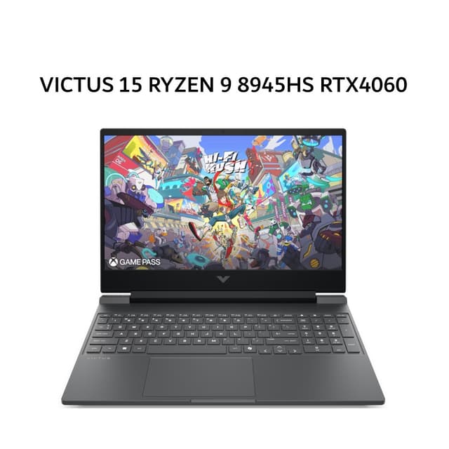 HP VICTUS 15 RYZEN 9 8945HS RTX4060 8GB/ 16GB 1TB W11+OHS+M365B 15.6FHD 144HZ 2Y+2ADP SLV -FB3777AX