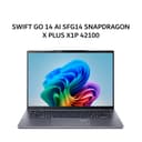 ACER SWIFT GO 14 AI SFG14 SNAPDRAGON X PLUS X1P 42100 16GB 1TB W11+OHS 14.5WUXGA 120HZ 100SRGB GRY -01.X3BG - Variant 1