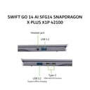 ACER SWIFT GO 14 AI SFG14 SNAPDRAGON X PLUS X1P 42100 16GB 1TB W11+OHS 14.5WUXGA 120HZ 100SRGB GRY -01.X3BG - Image 4