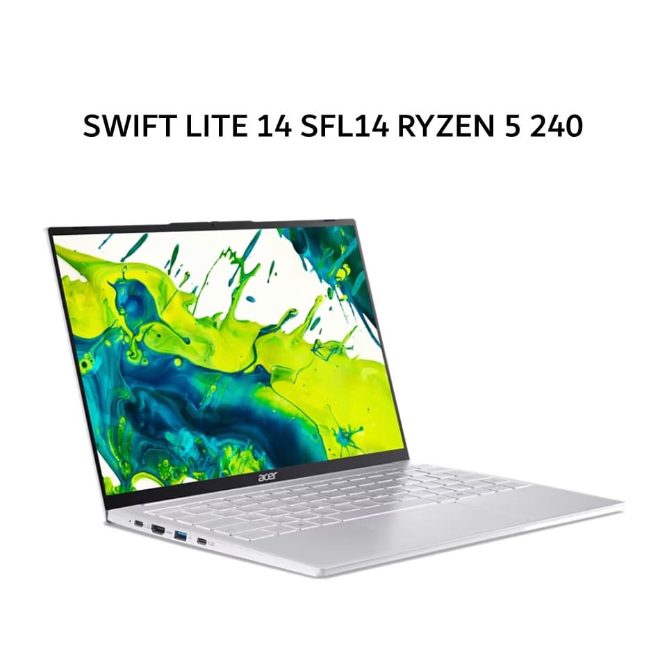 ACER SWIFT LITE 14 SFL14 RYZEN 5 240 16GB 512GB W11+OHS+M365B 14.0WUXGA IPS SLV -41M.R5D2
