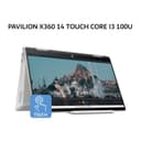 HP PAVILION X360 14 TOUCH CORE I3 100U 8GB 512GB W11+OHS 14.0FHD IPS BLIT PEN 2Y+2ADP SILV -EK2123TU - Variant 1