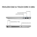 HP PAVILION X360 14 TOUCH CORE I3 100U 8GB 512GB W11+OHS 14.0FHD IPS BLIT PEN 2Y+2ADP SILV -EK2123TU - Image 3