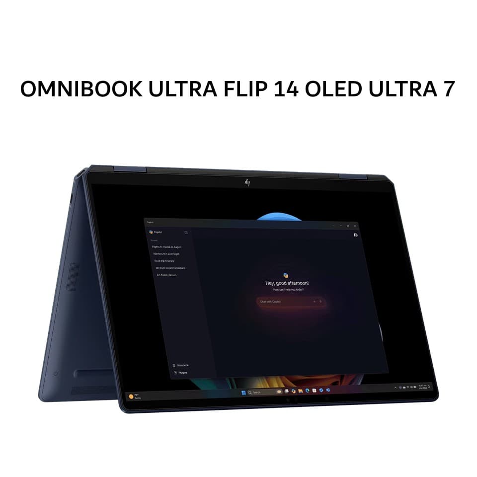 HP OMNIBOOK ULTRA FLIP 14 OLED ULTRA 7 258V 32GB 1TB W11+OHS 14.0 2.8K VRR 120HZ 2Y+2ADP 2IN1 EVO BLU -FH0888TU