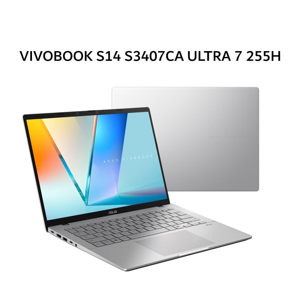 ASUS VIVOBOOK S14 S3407CA ULTRA 7 255H 16GB 1TB W11+OHS+M365B 14.0WUXGA VIPS SLV -VIPS7112M