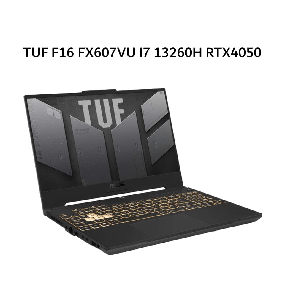 ASUS TUF F16 FX607VU I7 13260H RTX4050 6GB/ 16GB 512GB W11+OHS+M365B 16.0WUXGA 165HZ 100SRGB (BOX MOU) GRY I745J6M-HM
