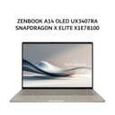 ASUS ZENBOOK A14 OLED UX3407RA SNAPDRAGON X ELITE X1E78100 32GB 512GB W11+OHS+O356 14.0WUXGA BEIGE -OLEDH351M - Image 1