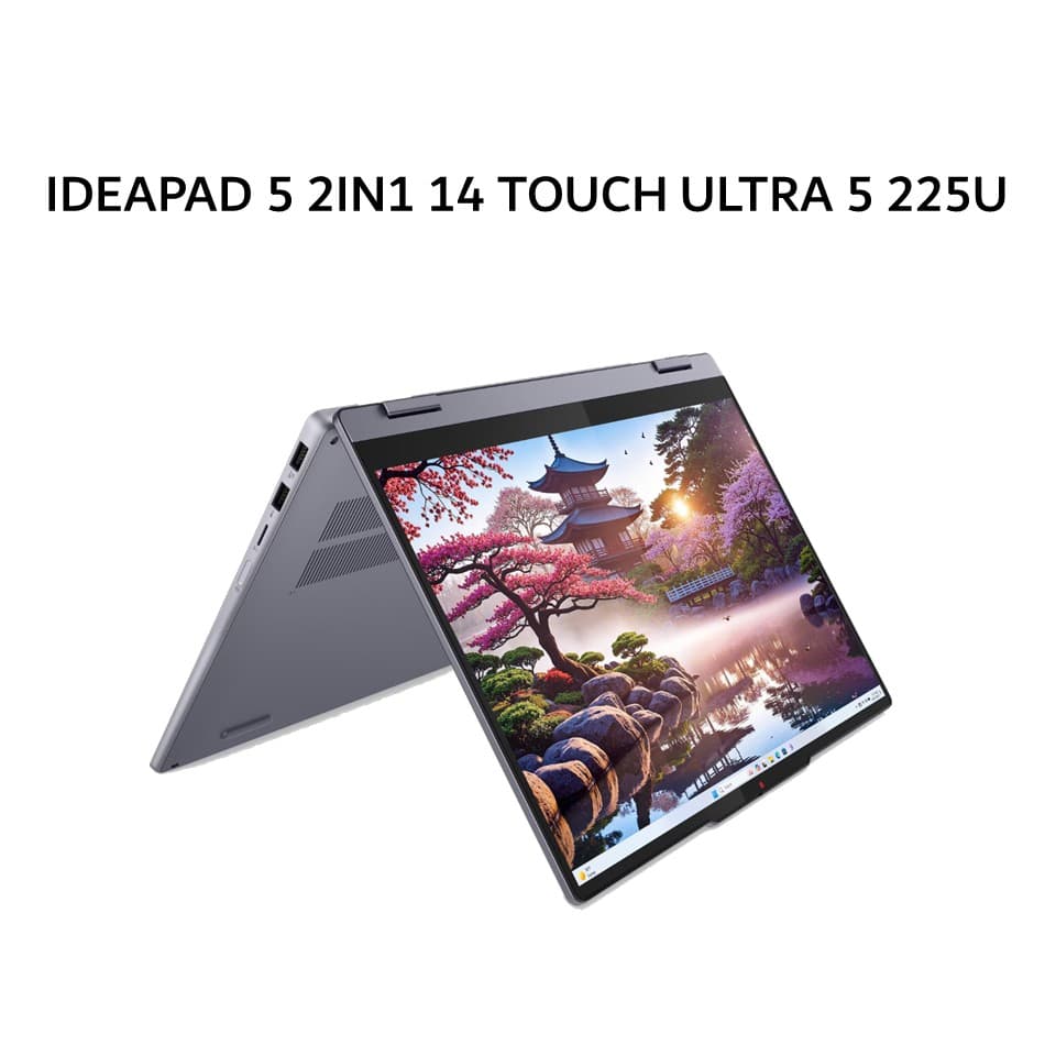 LENOVO IDEAPAD 5 2IN1 14 TOUCH ULTRA 5 225U 16GB 512GB W11+OHS+M365B 14.0WUXGA PEN 2Y+2ADP GRY -38ID
