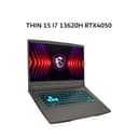 MSI THIN 15 I7 13620H RTX4050 6GB/ 16GB 512GB W11 15.6FHD 144HZ BLIT 2Y GRY -B13VE.2406 - Image 1