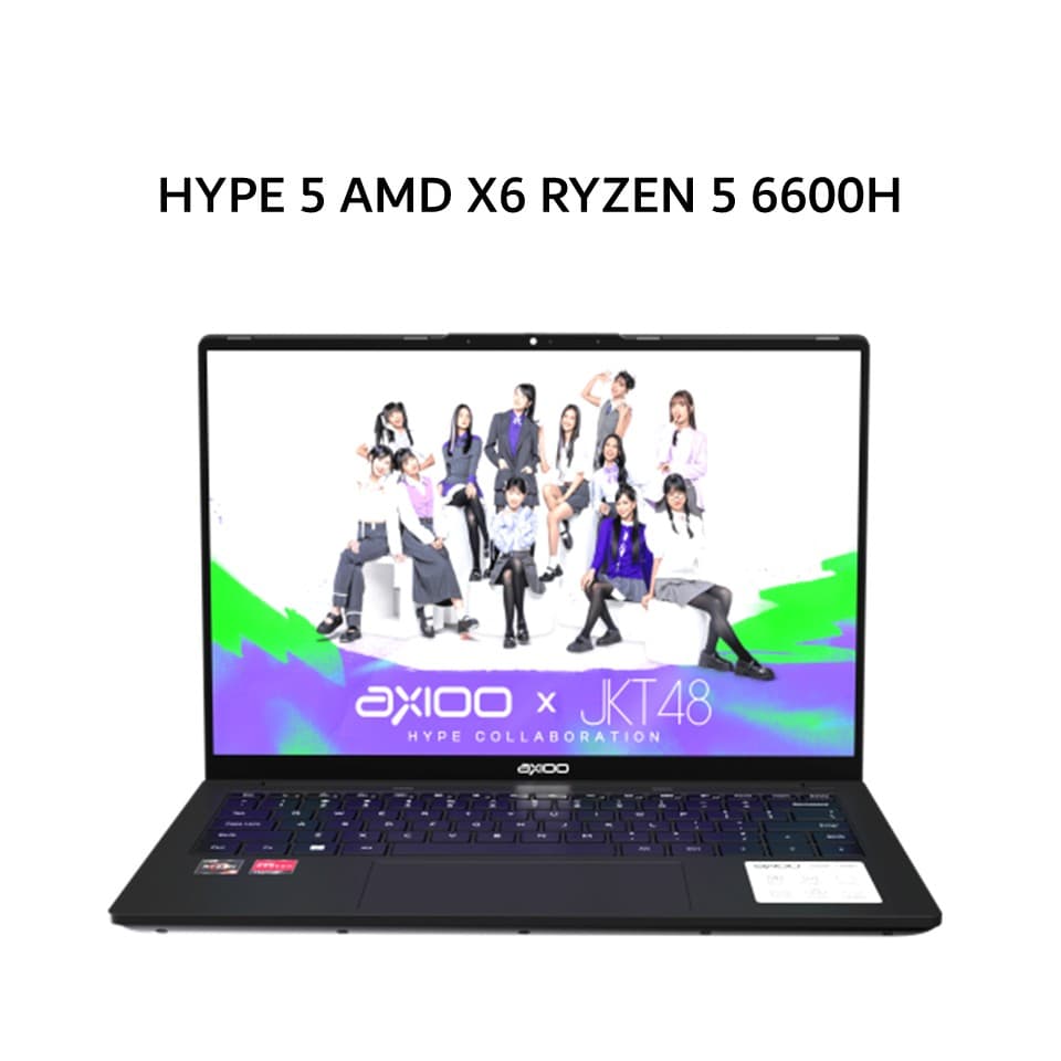 AXIOO HYPE 5 AMD X6 RYZEN 5 6600H 16GB 512GB W11 14.0FHD IPS BLIT HDMI GRY