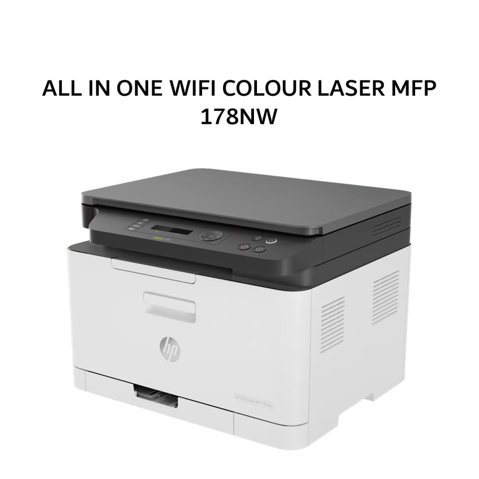 HP ALL IN ONE WIFI COLOUR LASER MFP 178NW 2Y