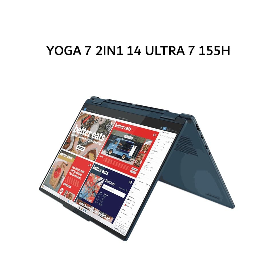 LENOVO YOGA 7 2IN1 14 ULTRA 7 155H 16GB 1TB W11+OHS+M365B 14.0 2.8K OLED 120HZ PEN 3Y PREM+3ADP TEAL -GGID