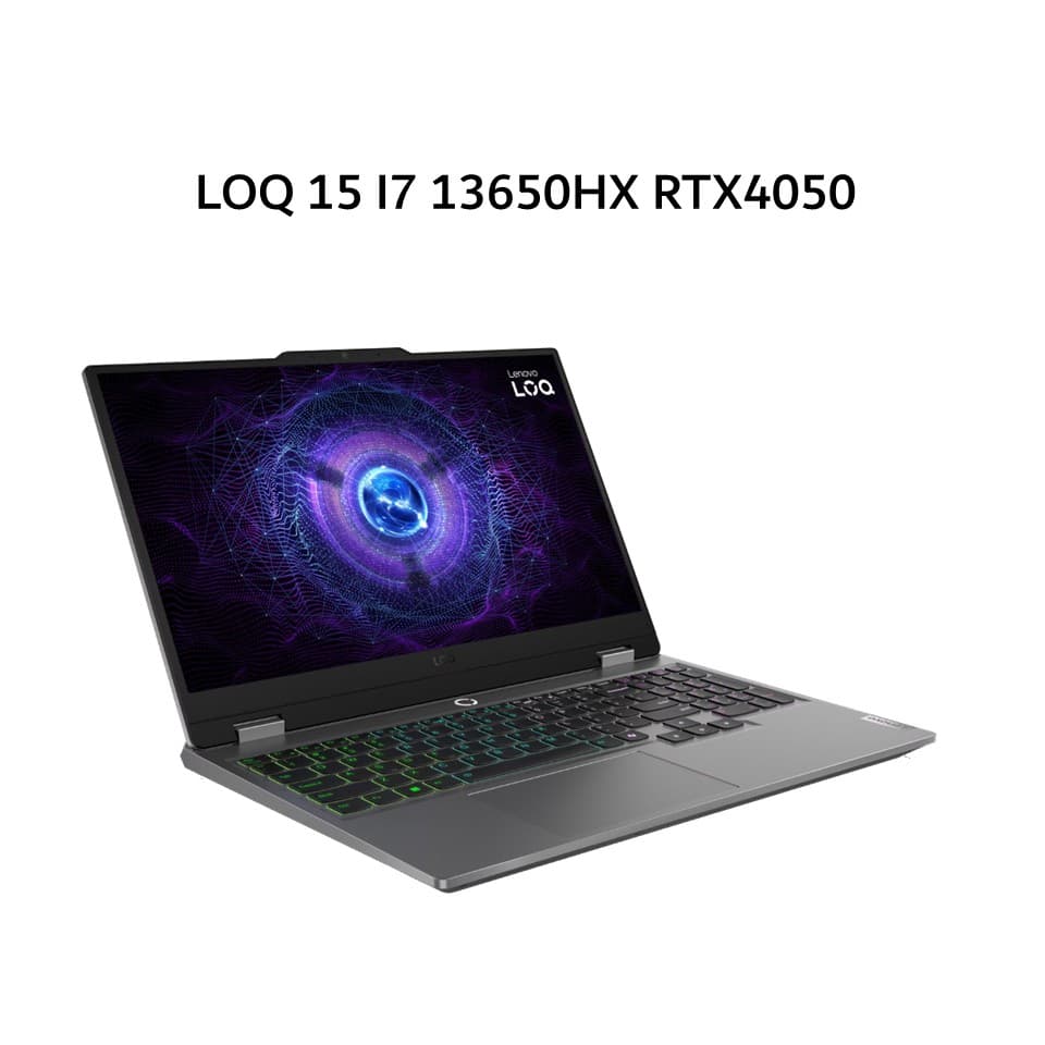 LENOVO LOQ 15 I7 13650HX RTX4050 6GB/ 16GB 512GB W11+OHS+M365B 15.6FHD 144HZ 100SRGB 4ZRGB 2Y PREM+2ADP GRY -ARID