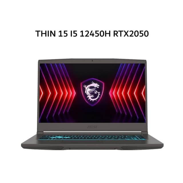 MSI THIN 15 I5 12450H RTX2050 4GB/ 8GB 512GB W11 15.6FHD IPS 144HZ BLIT 2Y GRY -B12UCX.2299