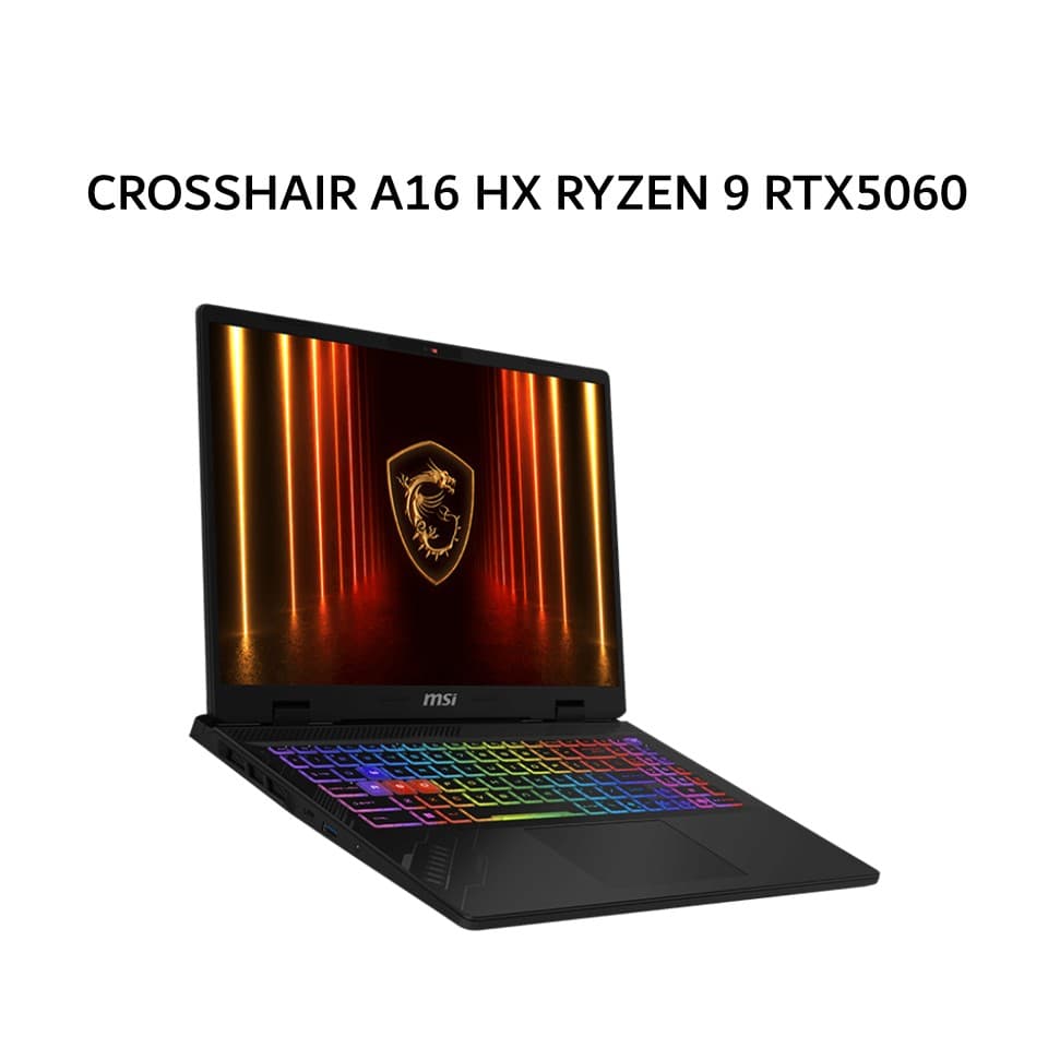 MSI CROSSHAIR A16 HX RYZEN 9 7945HX RTX5060 8GB/ 16GB 512GB W11+OHS 16.0QHD+ 240HZ 100DCIP3 24ZRGB 2Y+ADP GRY -D7WFKG.049