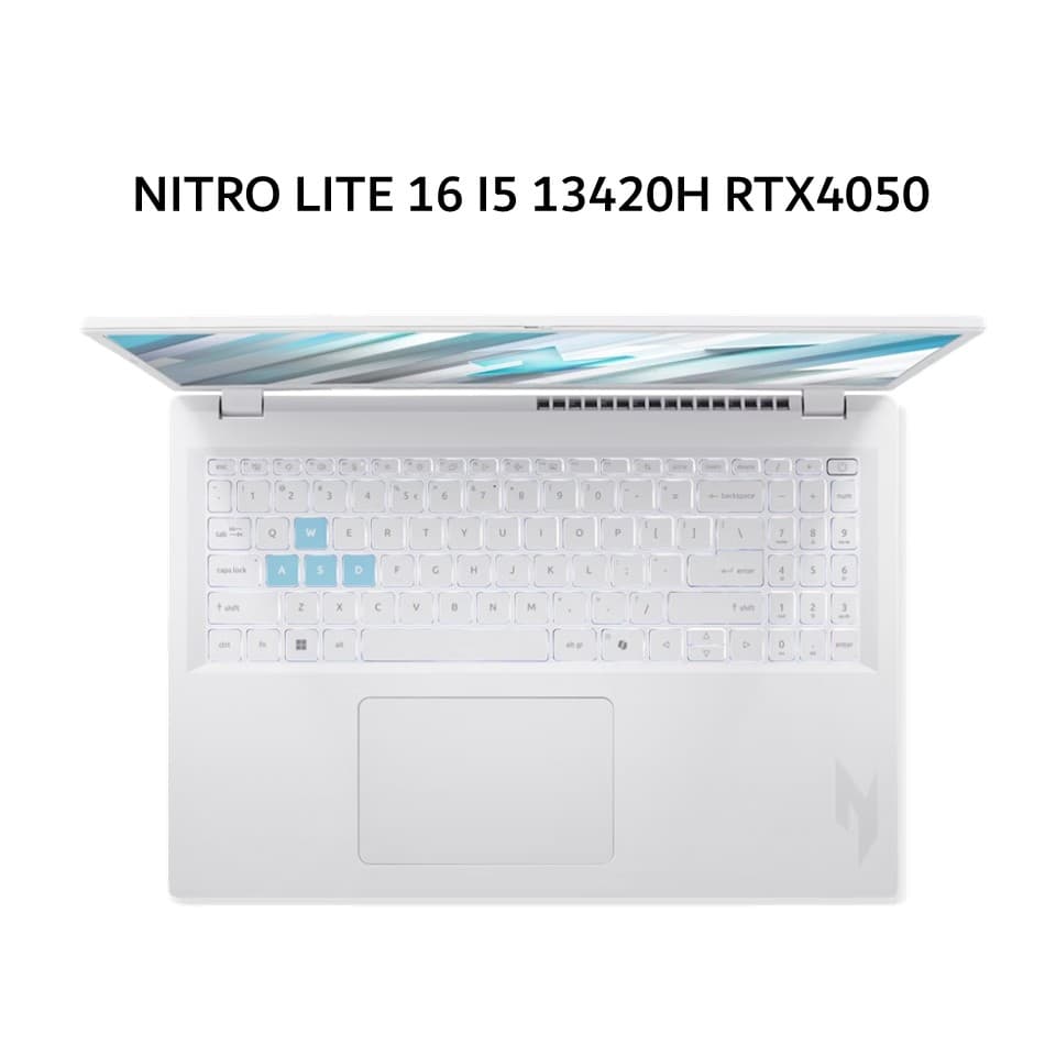 ACER NITRO LITE 16 I5 13420H RTX4050 6GB/ 16GB 512GB W11+OHS 16.0WUXGA 180HZ 100SRGB BLIT 2Y+ADP WHT -71G.55VC