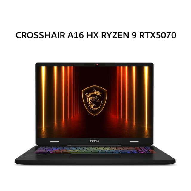 MSI CROSSHAIR A16 HX RYZEN 9 7945HX RTX5070 8GB/ 16GB 512GB W11+OHS 16.0QHD+ 240HZ 100DCIP3 24ZRGB 2Y+ADP GRY -D7WGKG.047