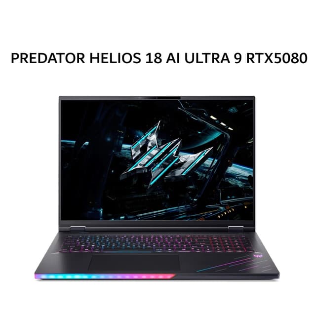 ACER PREDATOR HELIOS 18 AI ULTRA 9 275HX RTX5080 16GB/ 64GB 2TB W11+OHS 18.0WQXGA MINILED 250HZ 100DCIP3 PKRGB 3Y+ADP -73.97U9