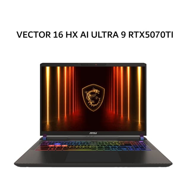MSI VECTOR 16 HX AI ULTRA 9 275HX RTX5070TI 12GB/ 32GB 1TB W11+OHS 16.0QHD+ 240HZ 100DCIP3 24ZRGB 3Y+ADP GRY -A2XWHG.484