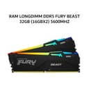 KINGSTON RAM LONGDIMM DDR5 FURY BEAST 32GB (16GBX2) 5600MHZ CL36 BLACK - KF556C36BBEK2-32 - Variant 1